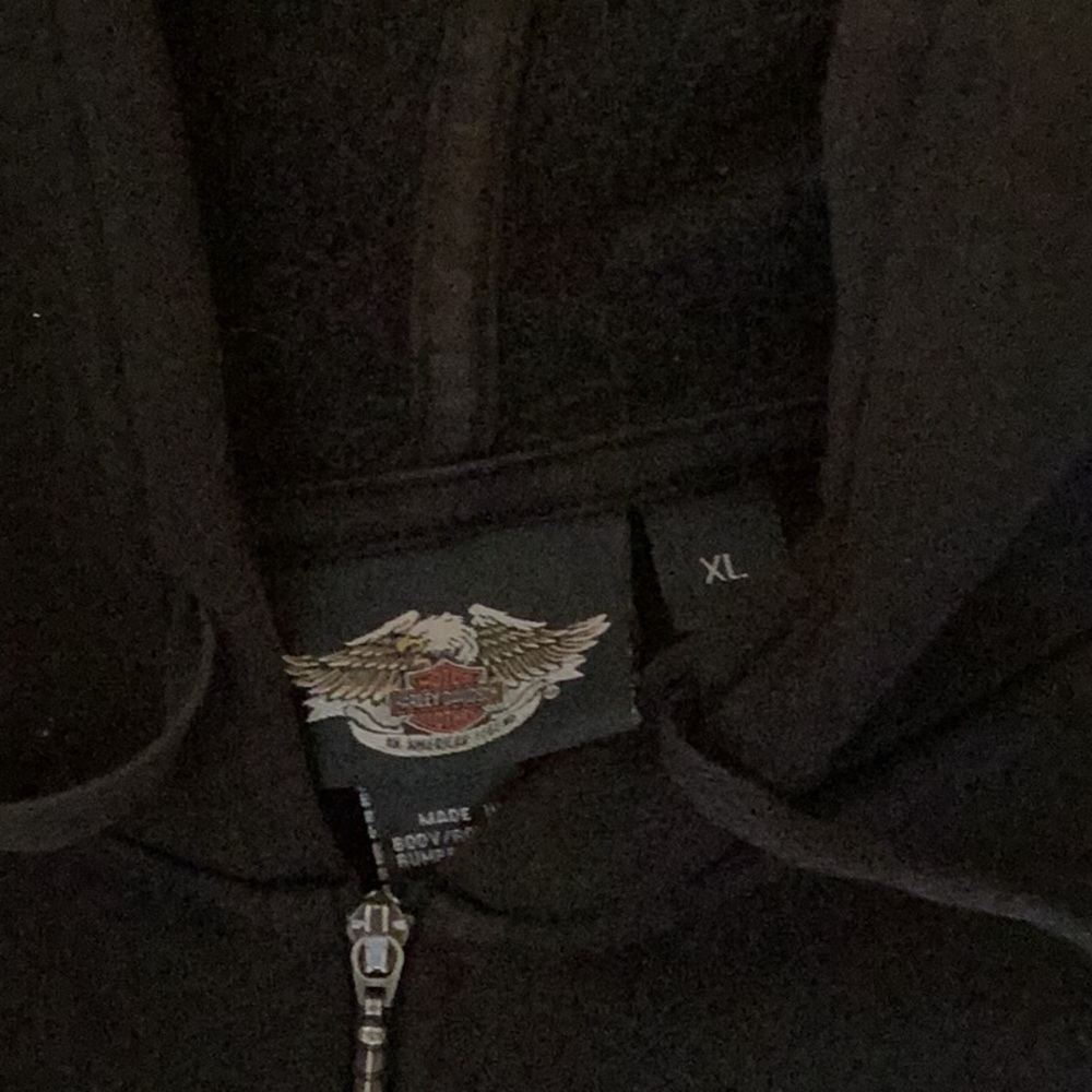 Harley Davidson Zippered Hoodie - Picture 3 of 5